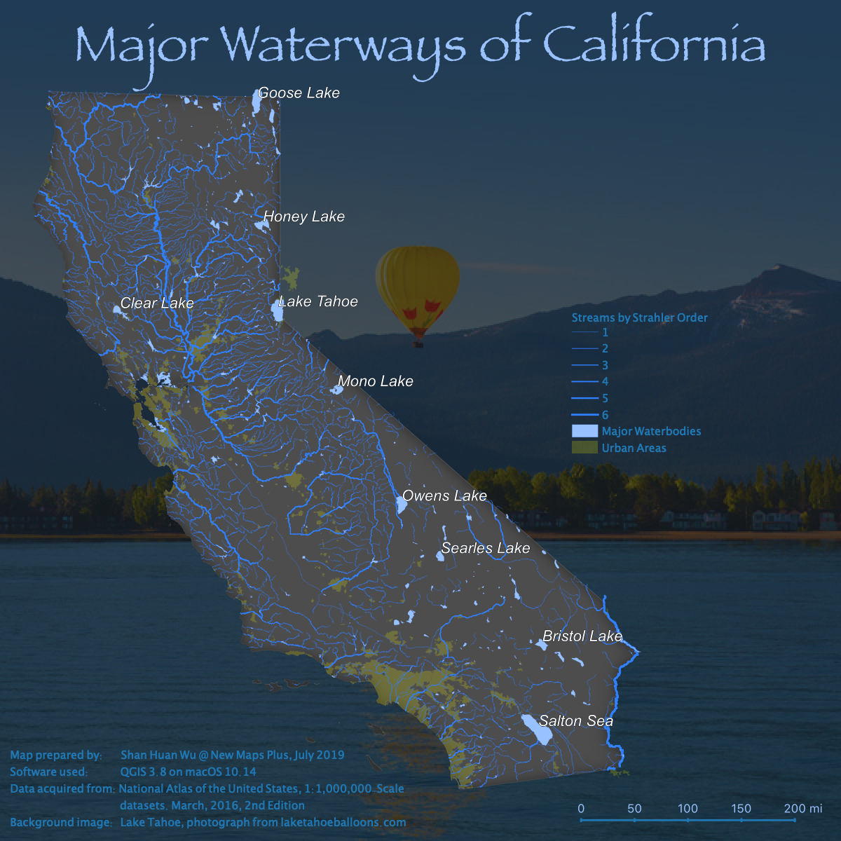 Map of California Waterways